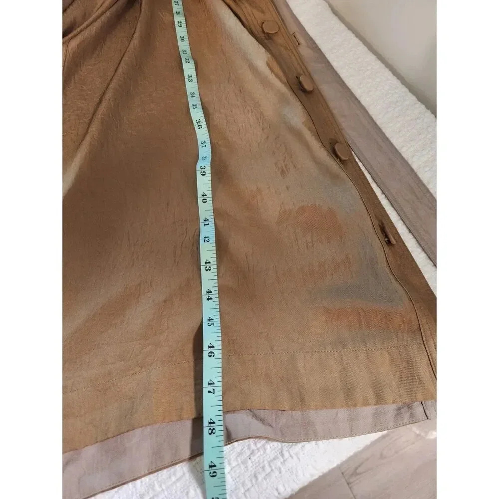 Rag + Bone Adrian Button-Detailed Crinkled-Twill Midi Dress In Sage Green - Picture 10 of 12
